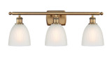 Bathroom Fixtures Three Lights by Innovations ( 405 | 516-3W-BB-G381-LED Ballston ) 