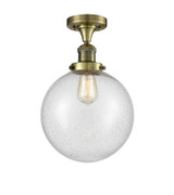 Semi-Flush Mts. Glass Down by Innovations ( 405 | 517-1CH-AB-G204-10 Franklin Restoration ) 