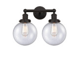 Bathroom Fixtures Two Lights by Innovations ( 405 | 616-2W-OB-G204-8 Edison ) 