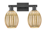 Bathroom Fixtures Two Lights by Innovations ( 405 | 716-2W-BK-G459-6ME Arcadia ) 