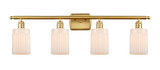Bathroom Fixtures Four Lights by Innovations ( 405 | 516-4W-SG-G341-LED Ballston ) 