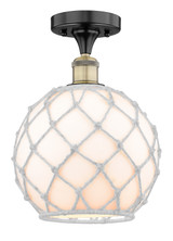 Semi-Flush Mts. Glass Down by Innovations ( 405 | 616-1F-BAB-G121-10RW Edison ) 