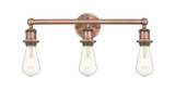 Bathroom Fixtures Three Lights by Innovations ( 405 | 616-3W-AC Edison ) 