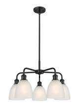 Mid. Chandeliers Glass Down by Innovations ( 405 | 516-5CR-BK-G381 Ballston ) 