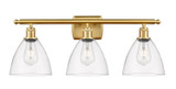 Bathroom Fixtures Three Lights by Innovations ( 405 | 516-3W-SG-GBD-752-LED Ballston ) 