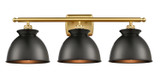 Bathroom Fixtures Three Lights by Innovations ( 405 | 516-3W-SG-M14-BK-LED Ballston ) 