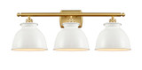 Bathroom Fixtures Three Lights by Innovations ( 405 | 516-3W-SG-M14-W Ballston ) 