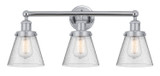 Bathroom Fixtures Three Lights by Innovations ( 405 | 616-3W-PC-G64 Edison ) 
