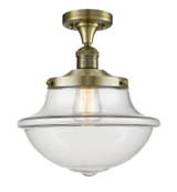 Semi-Flush Mts. Glass Down by Innovations ( 405 | 517-1CH-AB-G542-LED Franklin Restoration ) 