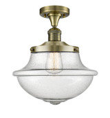 Semi-Flush Mts. Glass Down by Innovations ( 405 | 517-1CH-AB-G544-LED Franklin Restoration ) 