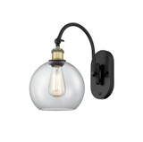 Sconces Single Glass by Innovations ( 405 | 518-1W-BAB-G122-8 Ballston ) 