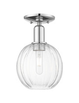 Semi-Flush Mts. Glass Down by Innovations ( 405 | 716-1C-PC-G458-7CL Arcadia ) 