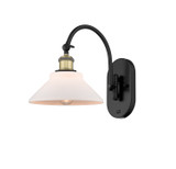 Sconces Single Glass by Innovations ( 405 | 518-1W-BAB-G131-LED Ballston ) 
