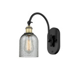 Sconces Single Glass by Innovations ( 405 | 518-1W-BAB-G257 Ballston ) 