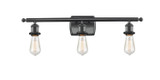 Bathroom Fixtures Three Lights by Innovations ( 405 | 516-3W-BK Ballston ) 