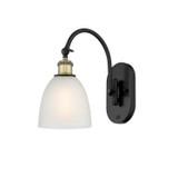 Sconces Single Glass by Innovations ( 405 | 518-1W-BAB-G381 Ballston ) 