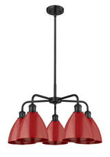 Mid. Chandeliers Metal Shade by Innovations ( 405 | 516-5CR-BK-MBD-75-RD Ballston ) 