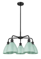 Mid. Chandeliers Metal Shade by Innovations ( 405 | 516-5CR-BK-MBD-75-SF Ballston ) 