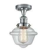 Semi-Flush Mts. Glass Down by Innovations ( 405 | 517-1CH-PC-G532-LED Franklin Restoration ) 