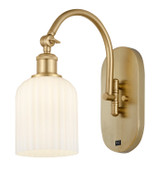 Sconces Single Glass by Innovations ( 405 | 518-1W-SG-G559-5GWH Ballston ) 