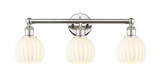 Bathroom Fixtures Three Lights by Innovations ( 405 | 616-3W-PN-G1217-6WV Edison ) 