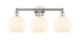 Bathroom Fixtures Three Lights by Innovations ( 405 | 616-3W-PN-G1217-8WV Edison ) 