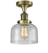 Semi-Flush Mts. Glass Down by Innovations ( 405 | 517-1CH-AB-G74-LED Franklin Restoration ) 
