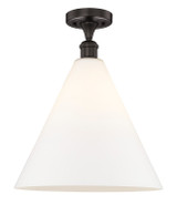 Semi-Flush Mts. Glass Down by Innovations ( 405 | 616-1F-OB-GBC-161 Edison ) 