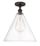 Semi-Flush Mts. Glass Down by Innovations ( 405 | 616-1F-OB-GBC-162 Edison ) 