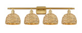 Bathroom Fixtures Four Lights by Innovations ( 405 | 516-4W-SG-RBD-8-NAT Ballston ) 
