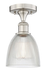 Semi-Flush Mts. Glass Down by Innovations ( 405 | 616-1F-SN-G382 Edison ) 