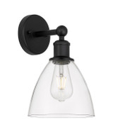 Sconces Single Glass by Innovations ( 405 | 616-1W-BK-GBD-752 Edison ) 