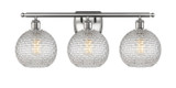 Bathroom Fixtures Three Lights by Innovations ( 405 | 516-3W-SN-G122C-8CL Ballston ) 