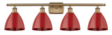 Bathroom Fixtures Four Lights by Innovations ( 405 | 516-4W-BB-MBD-75-RD Ballston ) 