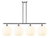 Linear/Island 4 Light + by Innovations ( 405 | 516-4I-SN-G1217-12WV Ballston ) 