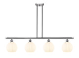 Linear/Island 4 Light + by Innovations ( 405 | 516-4I-SN-G1217-8WV Ballston ) 