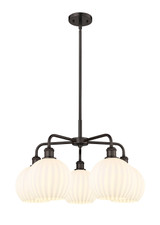 Mid. Chandeliers Glass Down by Innovations ( 405 | 516-5CR-OB-G1217-8WV Ballston ) 
