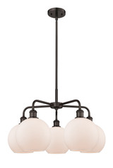 Mid. Chandeliers Glass Down by Innovations ( 405 | 516-5CR-OB-G121-8 Ballston ) 