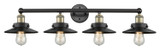 Bathroom Fixtures Four Lights by Innovations ( 405 | 616-4W-BAB-M6-BK Edison ) 