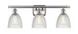 Bathroom Fixtures Three Lights by Innovations ( 405 | 516-3W-SN-G382-LED Ballston ) 