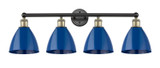 Bathroom Fixtures Four Lights by Innovations ( 405 | 616-4W-BAB-MBD-75-BL Edison ) 