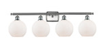 Bathroom Fixtures Four Lights by Innovations ( 405 | 516-4W-SN-G121-8-LED Ballston ) 