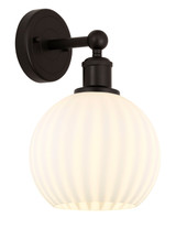 Sconces Single Glass by Innovations ( 405 | 616-1W-OB-G1217-8WV Edison ) 