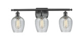 Bathroom Fixtures Three Lights by Innovations ( 405 | 516-3W-BK-G292-LED Ballston ) 