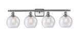Bathroom Fixtures Four Lights by Innovations ( 405 | 516-4W-SN-G124-8-LED Ballston ) 
