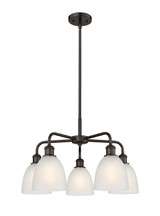 Mid. Chandeliers Glass Down by Innovations ( 405 | 516-5CR-OB-G381 Ballston ) 