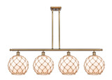 Linear/Island 4 Light + by Innovations ( 405 | 516-4I-BB-G121-10RB-LED Ballston ) 