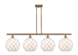 Linear/Island 4 Light + by Innovations ( 405 | 516-4I-BB-G121-10RW-LED Ballston ) 