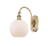 Sconces Single Glass by Innovations ( 405 | 518-1W-BB-G121-8-LED Ballston ) 