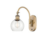 Sconces Single Glass by Innovations ( 405 | 518-1W-BB-G122-6-LED Ballston ) 